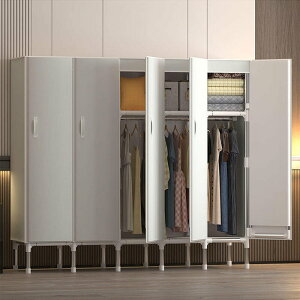 衣櫃開門式簡易布衣櫃雙人臥室家用收納櫃簡約組裝掛衣櫥結實耐用