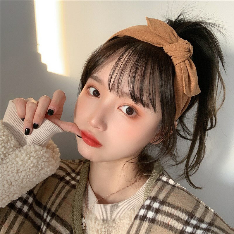 頭箍女可愛蝴蝶結發卡韓國ins網紅寬邊外帶百搭甜美清新發箍頭飾