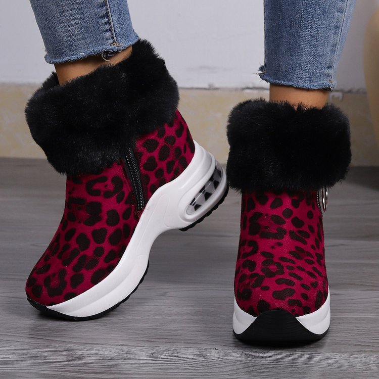 【免運】可開發票 雪靴 秋季新款高品質雪地靴女年韓版翻毛加絨保暖內增高棉靴 0
