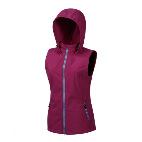 【【蘋果戶外】】山林 M12V02 93 紫羅蘭 女 輕量防風SOFT SHELL 背心 保暖背心 軟殼衣 防風防潑水 秋冬 Mountneer 0
