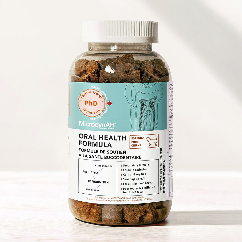 【MicrocynAH 麥高臣】益健齒 牙齒保健 狗狗愛吃的零食 好口氣 口腔保健 蝦紅素 維持清新口氣 牙齒健康