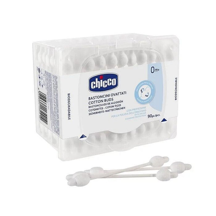 Chicco安全衛生護耳棉花棒（90入)(CHC945400) 113元