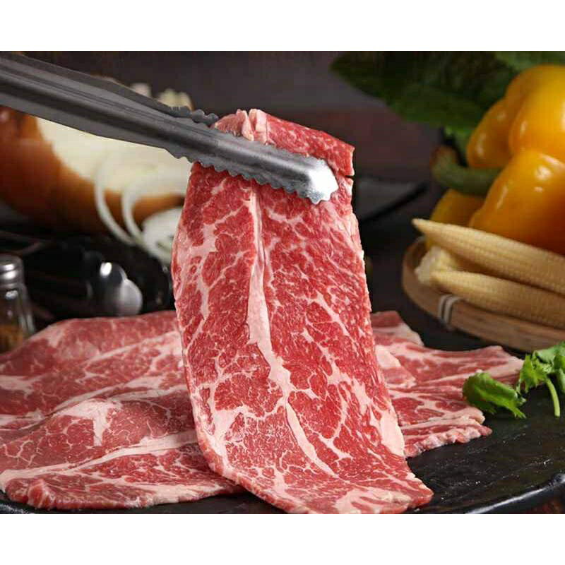 《AJ歐美食鋪》中秋烤肉 美國 安格斯 無骨牛小排 燒烤片 厚切4mm 牛小排 燒烤肉片 火鍋肉片 牛肉片