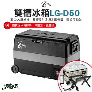 艾比酷 50公升 行動冰箱 LG-D50 (送腳架、變壓器、保護套) LG壓縮機 車用冰箱 露營冰箱 露營