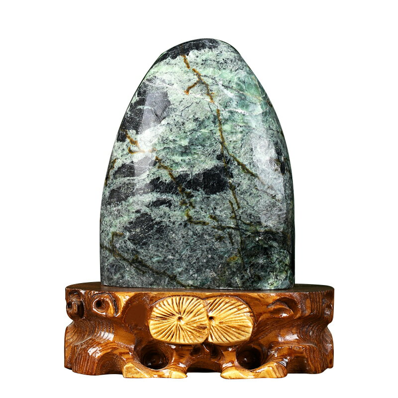 禪意閣墨玉天然石頭擺件家居客廳工藝品奇石補角辦公室盆景送禮| 協貿