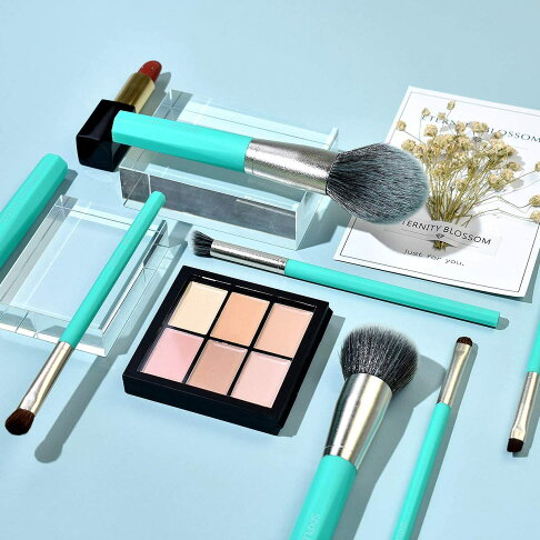 【日本代購】SIXPLUS 八角化妝刷7支套裝Inspiration系列 - 翡翠綠 3