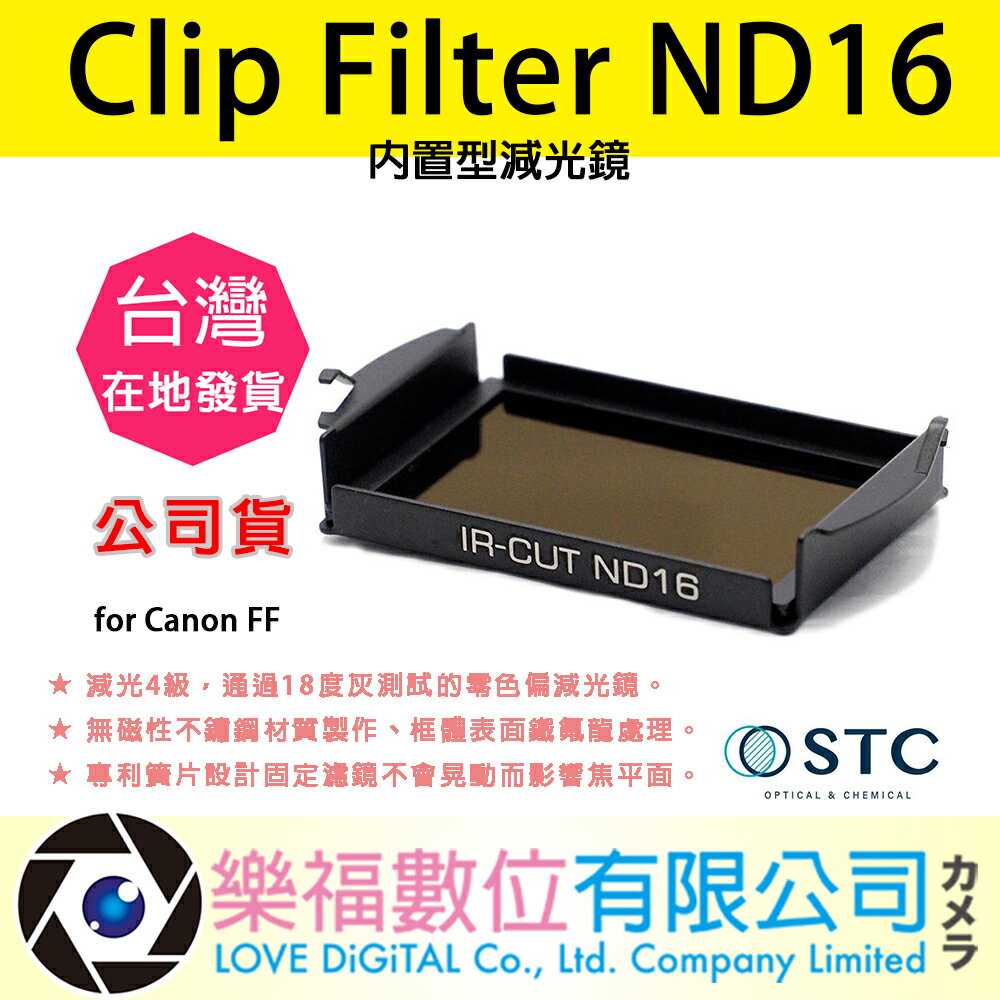 樂福數位 STC Clip Filter ND16 內置型減光鏡 for Canon FF 快速出貨 公司貨