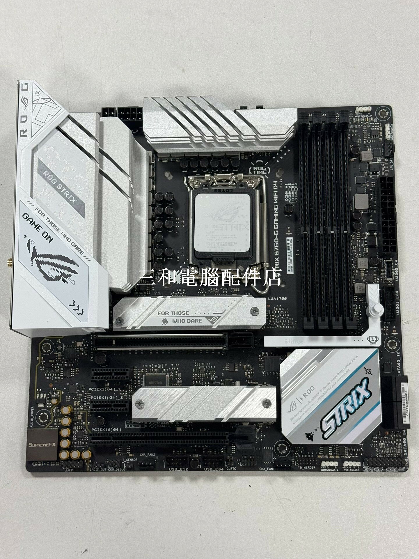 華碩ROG STRIX B760-G GAMING WIFI D4 吹雪系列 支持 12-14 處理器 DDR4 成色 2 手拆機