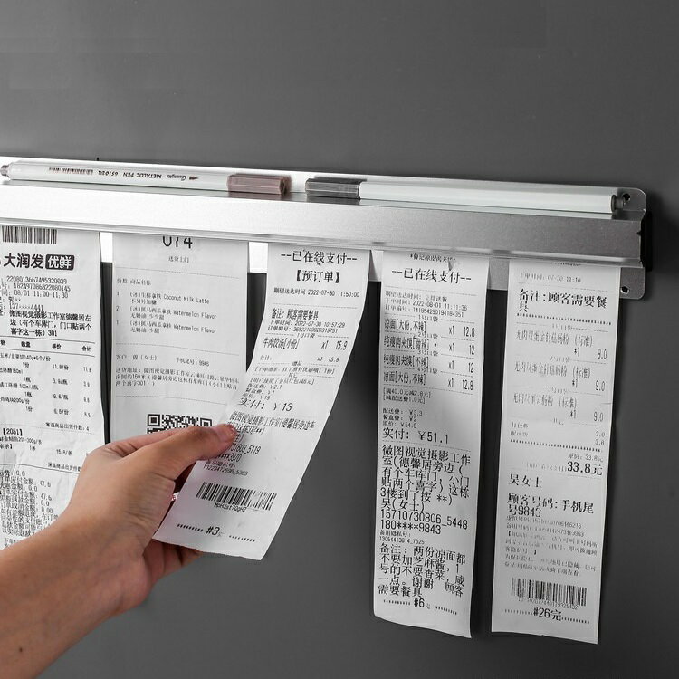 【菜單夾-鋁合金】可左右滑動 鋁合金 滑動式 夾單神器 廚房菜單夾 事務夾 彈珠夾 滑動式菜單夾 夾單器 菜單神器 2