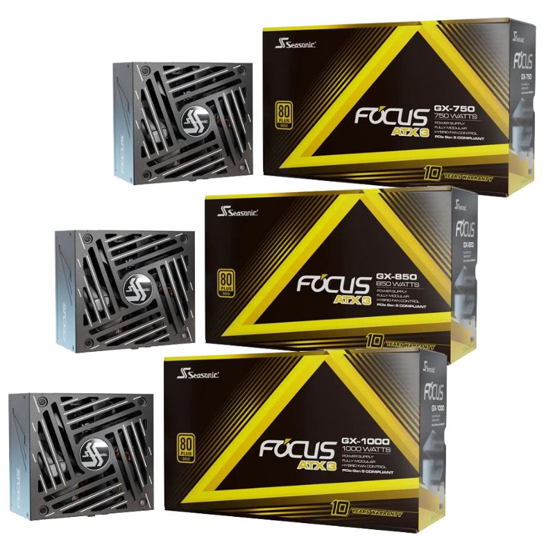【享最高折300】海韻 Focus GX-750/GX-850/GX-1000 ATX3.1 金牌全模組電源供應器
