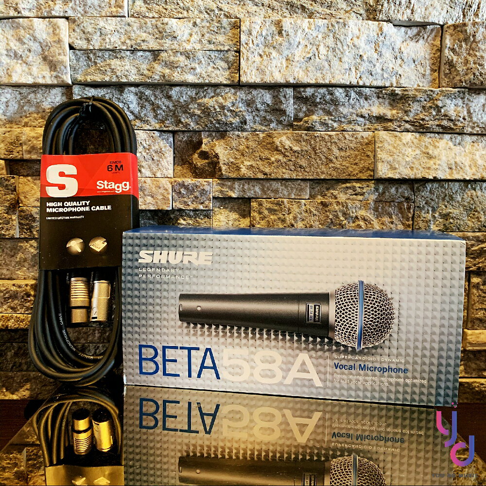 美國 Shure Beta 58A 專業 動圈 麥克風 歌唱 錄音 直播 附專用收納袋 夾頭