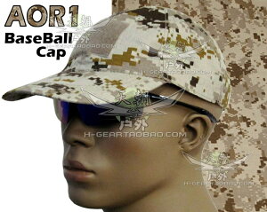 TMC出品美式AOR1沙地數位迷彩魔術貼版戰術棒球帽戶外運動鴨舌帽
