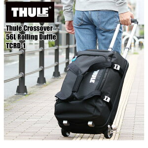 【eYe攝影】限量特價 公司貨 THULE Crossover 56L 滾輪旅行袋 行李箱 出國旅行 TCRD-1 黑