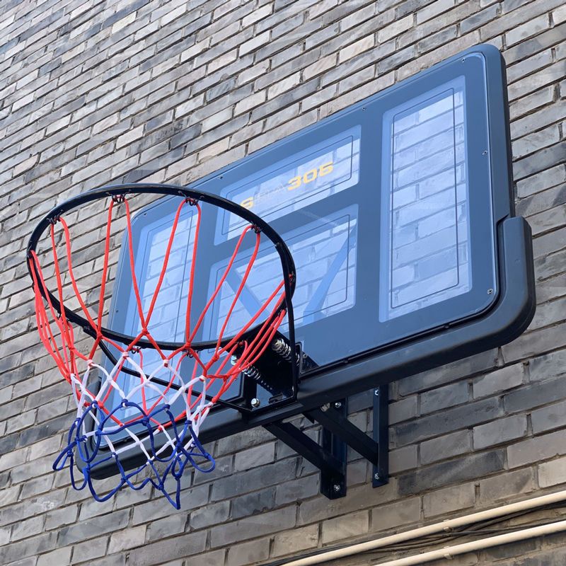 室外標準庭籃球框籃筐用籃球闆戶外籃球壁掛式投籃