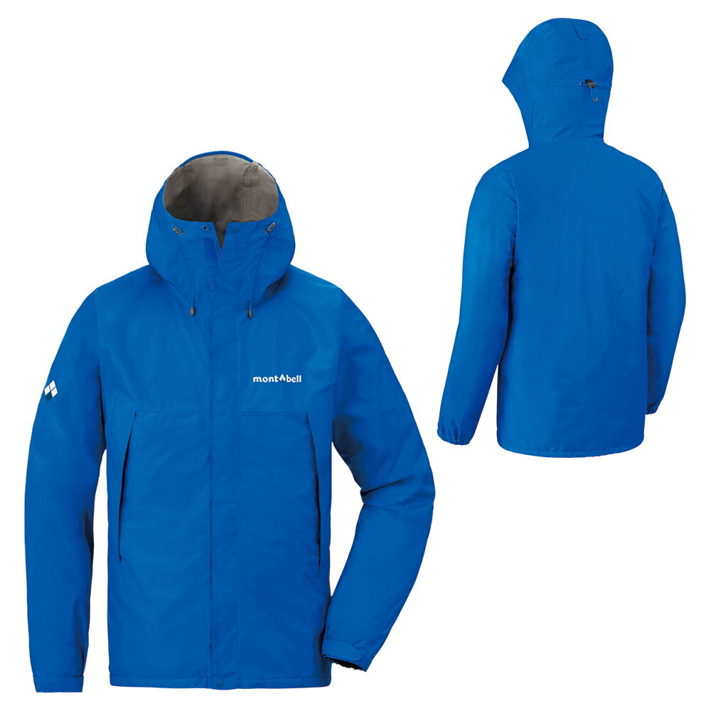 ├登山樂┤日本 mont-bell RAIN HIKER 男款防水外套/風雨衣雨褲 超值套組-初級藍 # 1128600PRBL