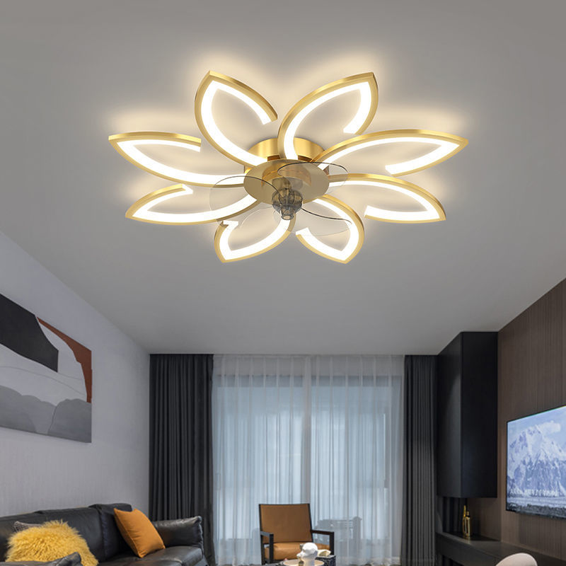 臥室燈吸頂燈簡約現代北歐極簡房間燈2022年新款客廳主臥風扇燈具