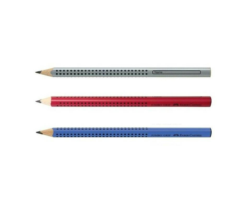 德國 Faber-Castell 輝柏 JUMBO 學齡專用 大三角粗芯鉛筆 (111900銀 / 111921紅 / 280352藍) (12入/打)