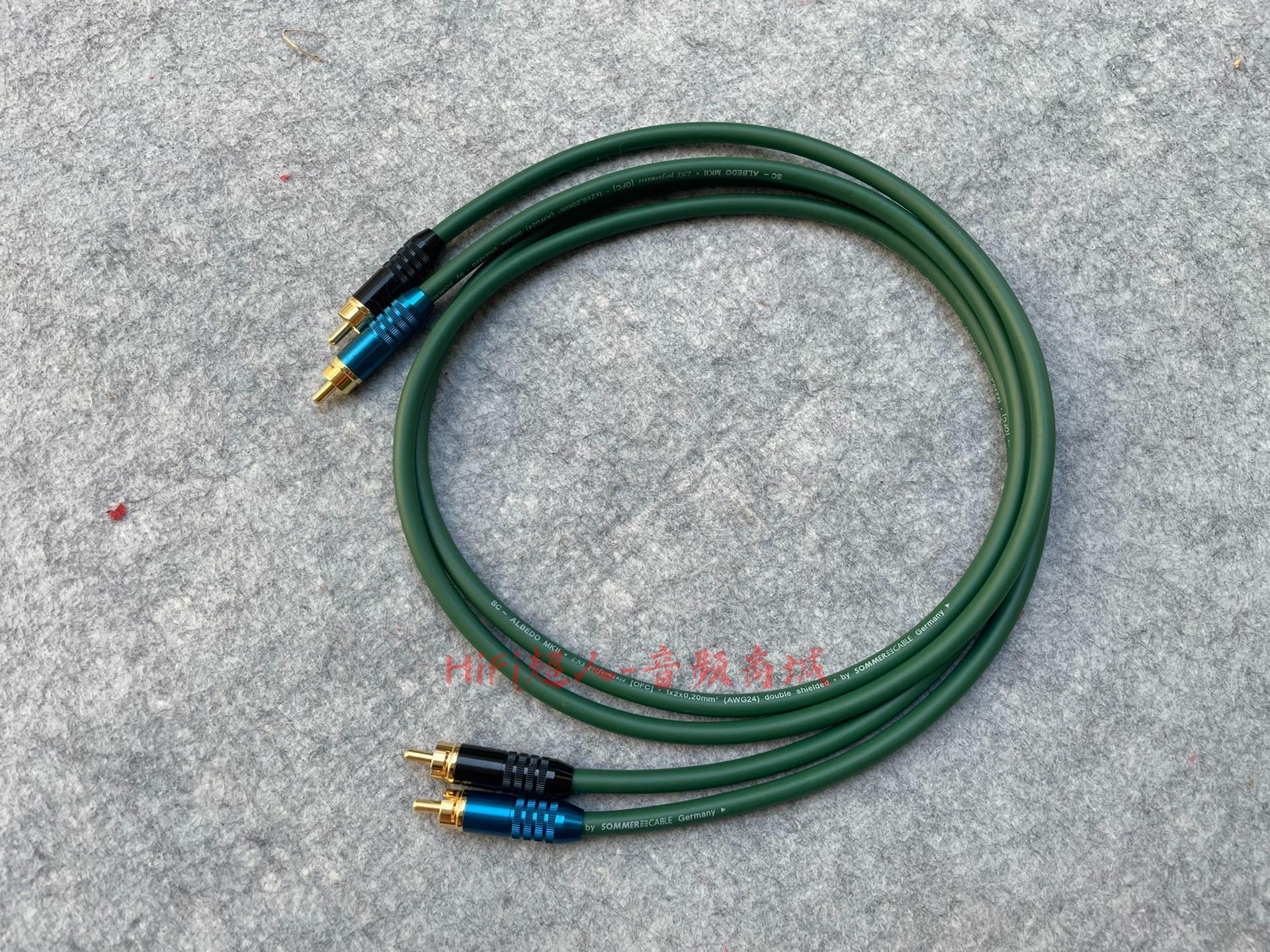 Sommer 綠精靈 Albedo MKII 發燒音頻信號線 RCA 高解析無氧銅 原裝德國參考級音響線材【HiFi超人-音訊商城】
