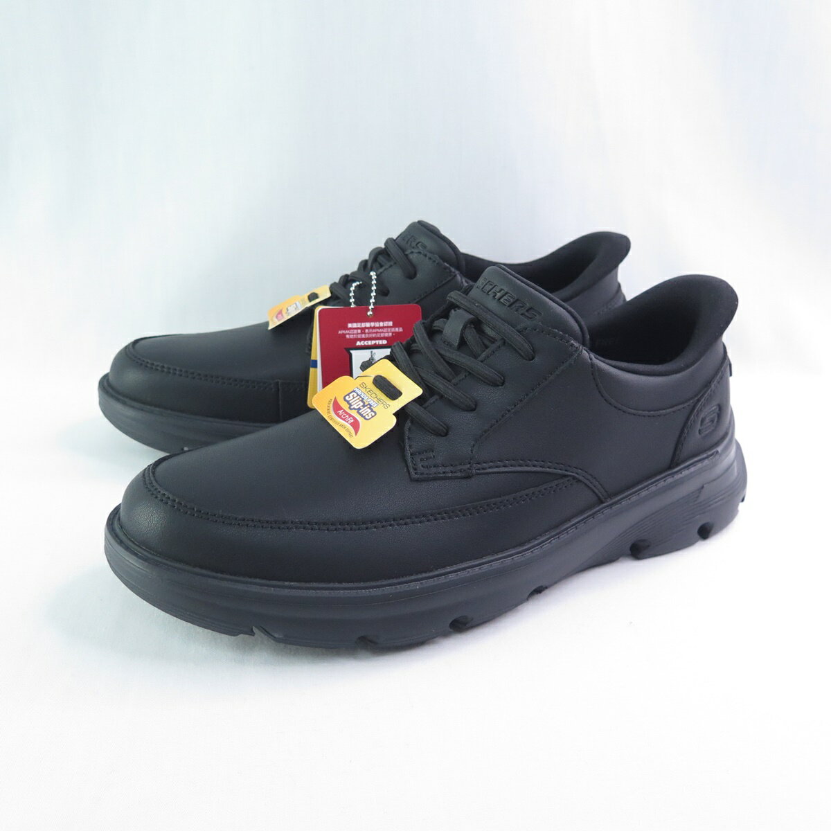 Skechers 205517BBK 男休閒鞋 Arch Fit Garza 鞋頭加寬 瞬穿 黑