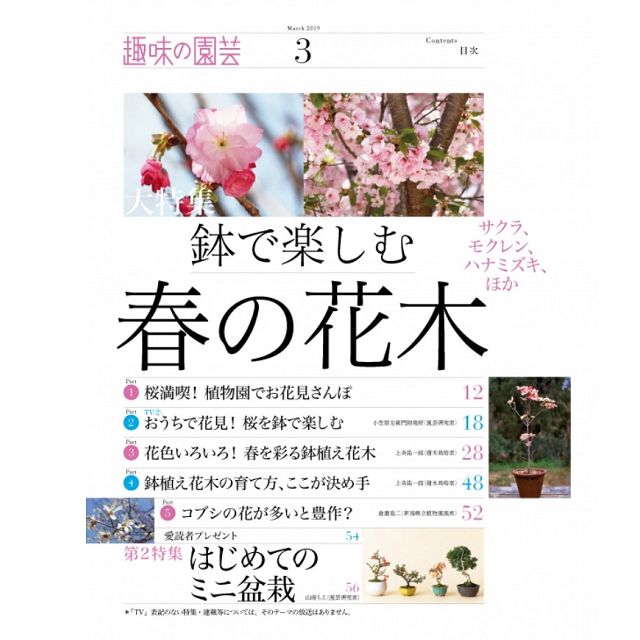 NHK教科書趣味的園藝3月號2019