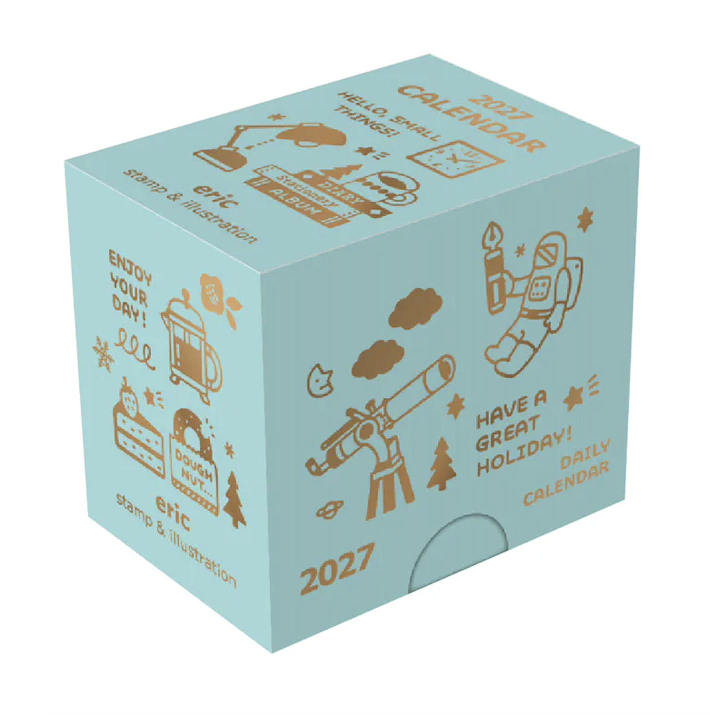 2027年 eric 復古風格超迷你日曆組