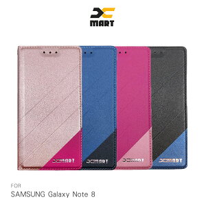 強尼拍賣~XMART SAMSUNG Galaxy Note 8 磨砂皮套 掀蓋 可站立 插卡 撞色