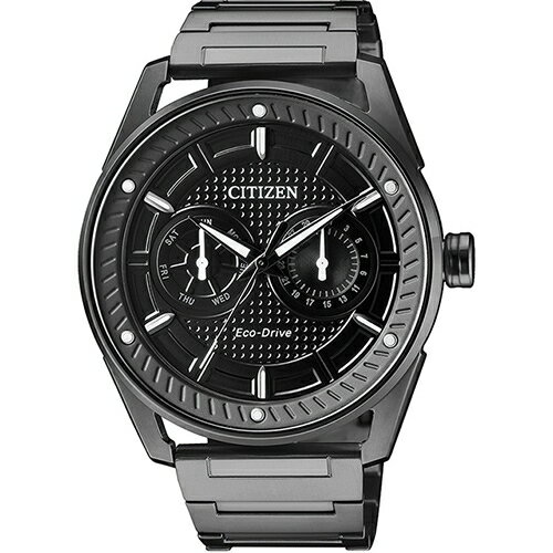 CITIZEN 星辰錶 GENTS系列勁能驅動時尚腕錶(BU4028-85E)-42mm-黑面皮革【刷卡回饋 分期0利率】【APP下單4%點數回饋】