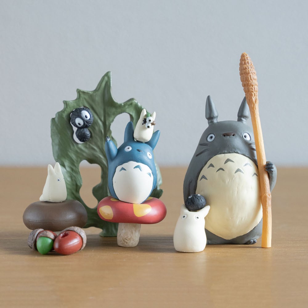 真愛日本 宮崎駿 吉卜力 益智疊疊樂 龍貓撐葉 II 龍貓 TOTORO 豆豆龍 造型疊疊樂 益智遊戲 公仔