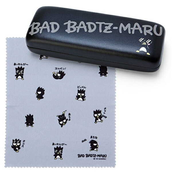 【震撼精品百貨】Bad Badtz-maru 酷企鵝~日本SANRIO三麗鷗 酷企鵝皮質硬殼眼鏡盒(30週年系列)*93295