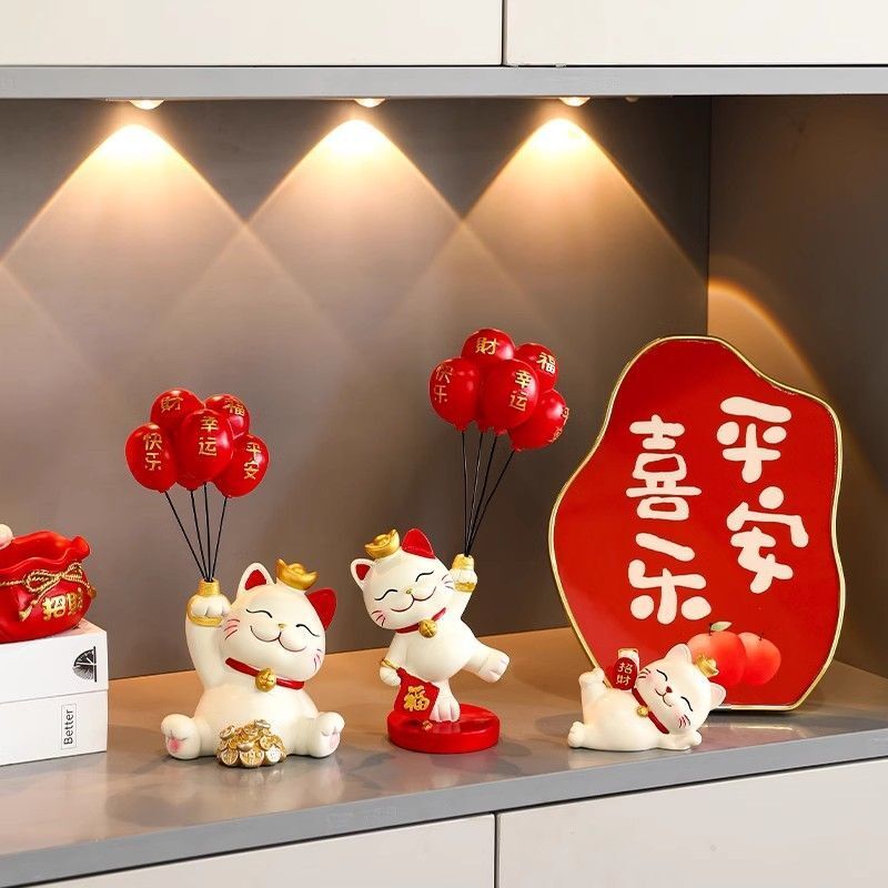 招財貓 招財貓擺件 招財擺飾 入厝禮物 客廳裝飾 玄關裝飾品 居家裝飾 電視櫃酒櫃擺設 喬遷禮品 交換禮物