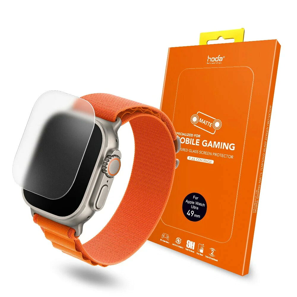 HODA Apple Watch Ultra 49 mm 霧面 磨砂 防眩光 0.33mm 玻璃貼 保護貼 1
