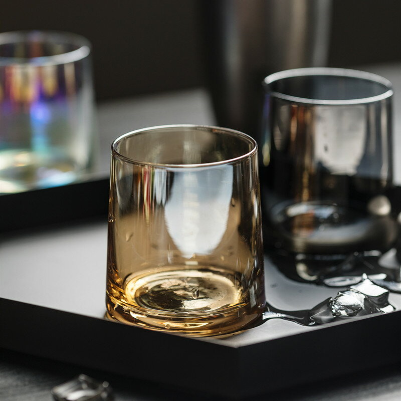 高檔威士忌琉璃杯玻璃杯 耐熱耐用水杯啤酒酒杯檸檬杯酒吧家用