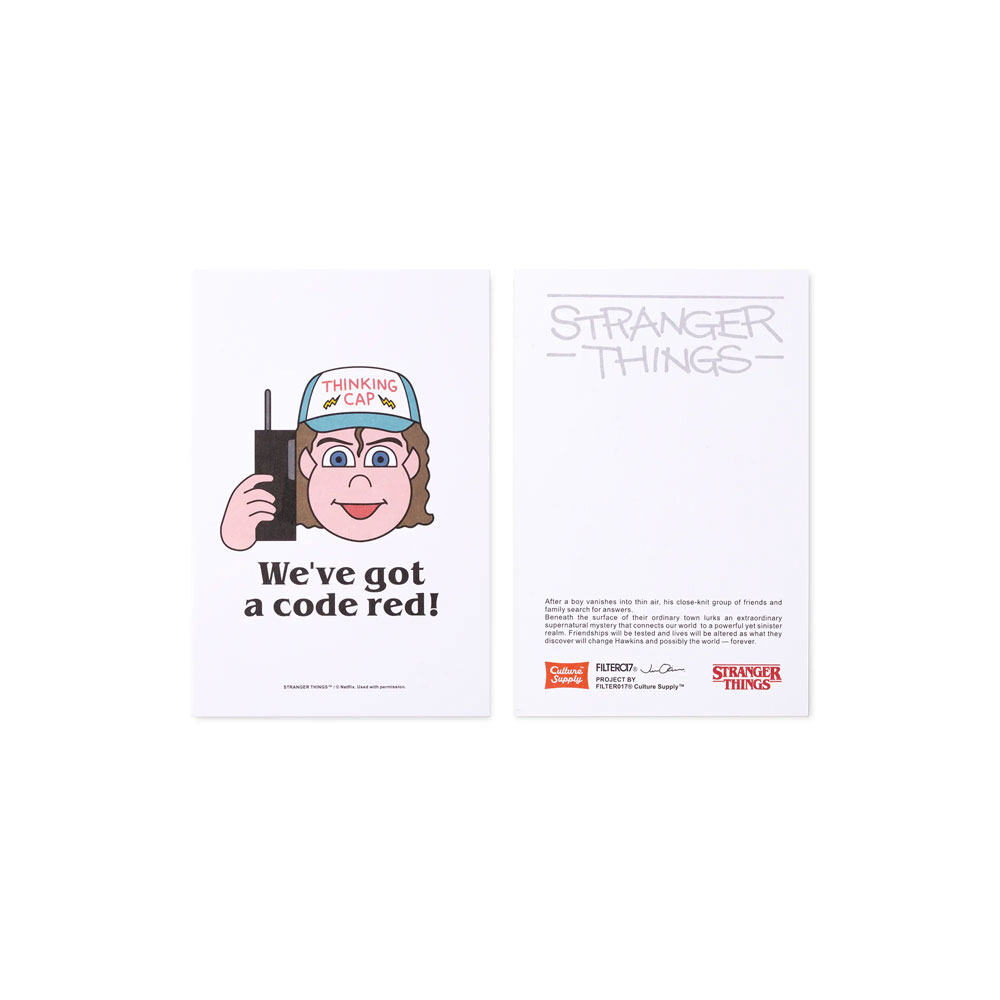 FILTER017® X Stranger Things X Jun Oson 明信片-達斯汀款 H8074