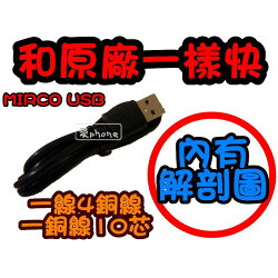 Micro USB 傳輸線 原廠品質 快速 2.0 Samsung 三星/HTC/LG/Sony 傳輸/充電/行動電源