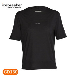 【Icebreaker 女 Meteora Cool-Lite網眼圓領短袖上衣GD130《黑》】IB0A59LJ/排汗衣/短T