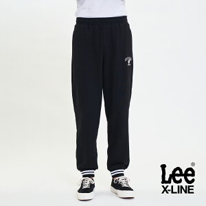 Lee 北極熊運動休閒縮口褲 男 X-LINE 黑LL220258K11