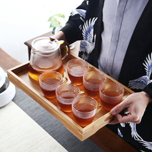 晟窯大容量玻璃茶壺耐高溫日式加厚錘紋泡茶壺套裝家用過濾花茶壺