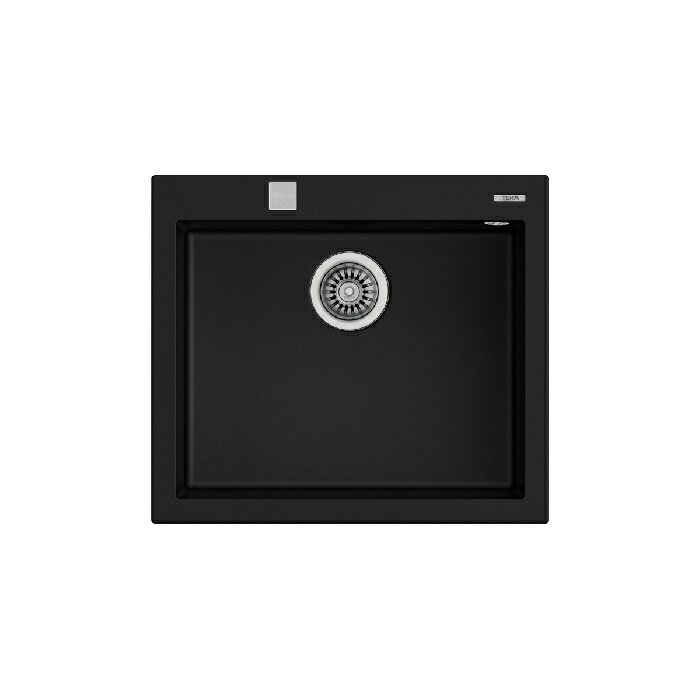 【客林渥專區】TEKA 德國 FORSQUARE 50.40 TG AUTO 花崗岩水槽 (上嵌式) (有黑色.灰色可選) ※熱線07-7428010