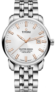 TITONI 梅花錶 大師系列 MASTER SER 大師系列十二生肖限量錶 天文台認證機械腕錶(83188S-575RZ)-41mm-銀面鋼帶【刷卡回饋 分期0利率】