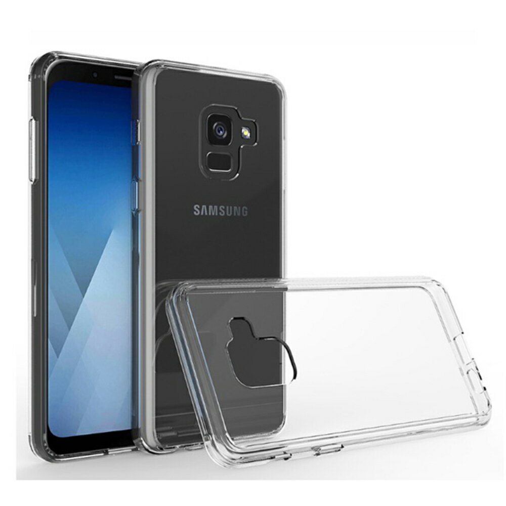Samsung Galaxy A8 2018/A8+ 2018 高質感雙料材質 TPU軟邊框+PC硬背板 全覆式手機殼/保護套