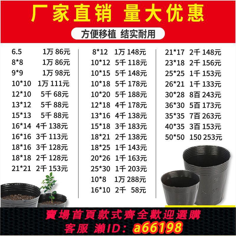 【臺灣公司 可開發票】營養缽裝土神器營養杯育苗杯加厚育苗盆黑色塑膠育苗袋一次性花盆