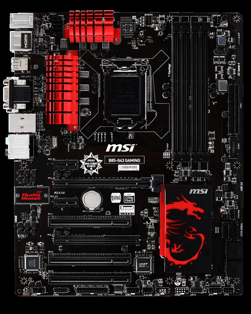 MSI/微星 B85-G43 GAMING 電腦主板 1150針 i3i5i7 DDR3 32GATX板 4