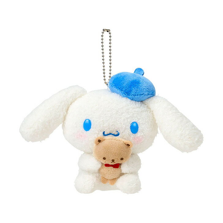 【震撼精品百貨】大耳狗 Cinnamoroll 日本SANRIO三麗鷗 大耳狗絨毛玩偶吊飾-貝雷帽*01252