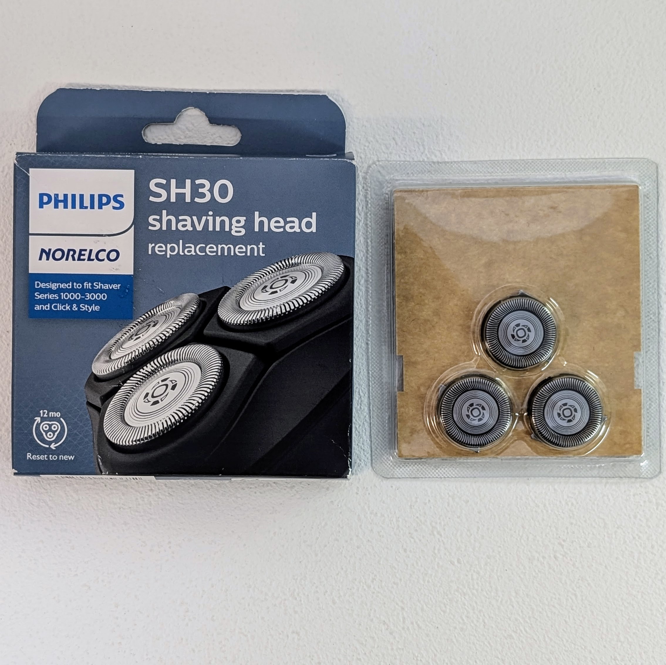 [3美國直購] Philips Norelco SH30 替換刀頭 適 Series 3000 2000 1000 Click & Style AA2
