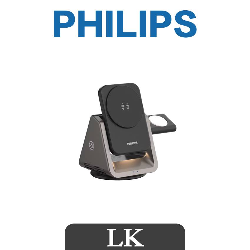 【 PHILIPS飛利浦 】黑金剛充電座 飛利浦 黑金剛 三合一充電座 無線充電座 手錶 耳機
