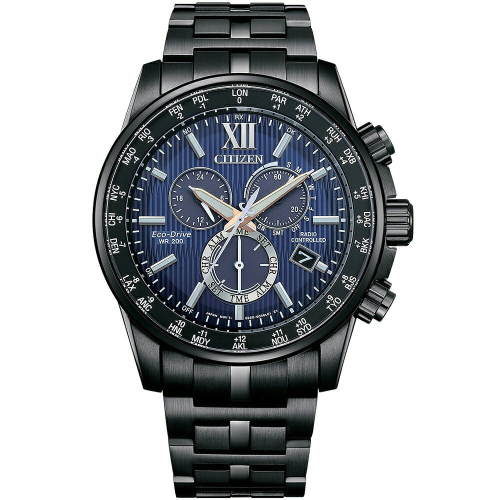 送禮首選★CITIZEN 星辰 廣告款亞洲限定光動能全球電波計時手錶CB5885-85L 附提袋【全館滿額折價★APP下單點數4倍送】線上購買享 實體門市同步服務
