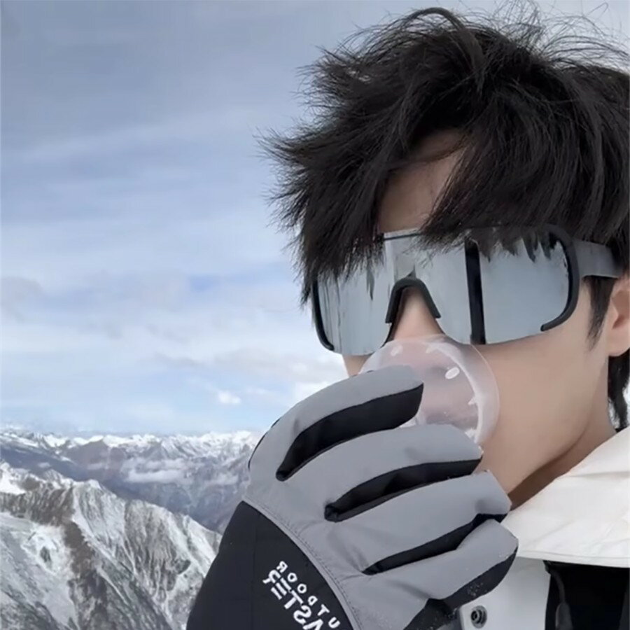 冬季遮陽眼鏡男戶外運動騎行太陽鏡滑雪大框墨鏡女潮護目防風登山
