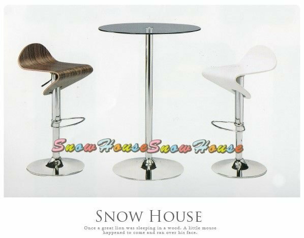 ╭☆雪之屋居家生活館☆╯S876-11 造型吧檯椅/吧台椅 設計師指定款 電鍍.木板**不含桌-白色