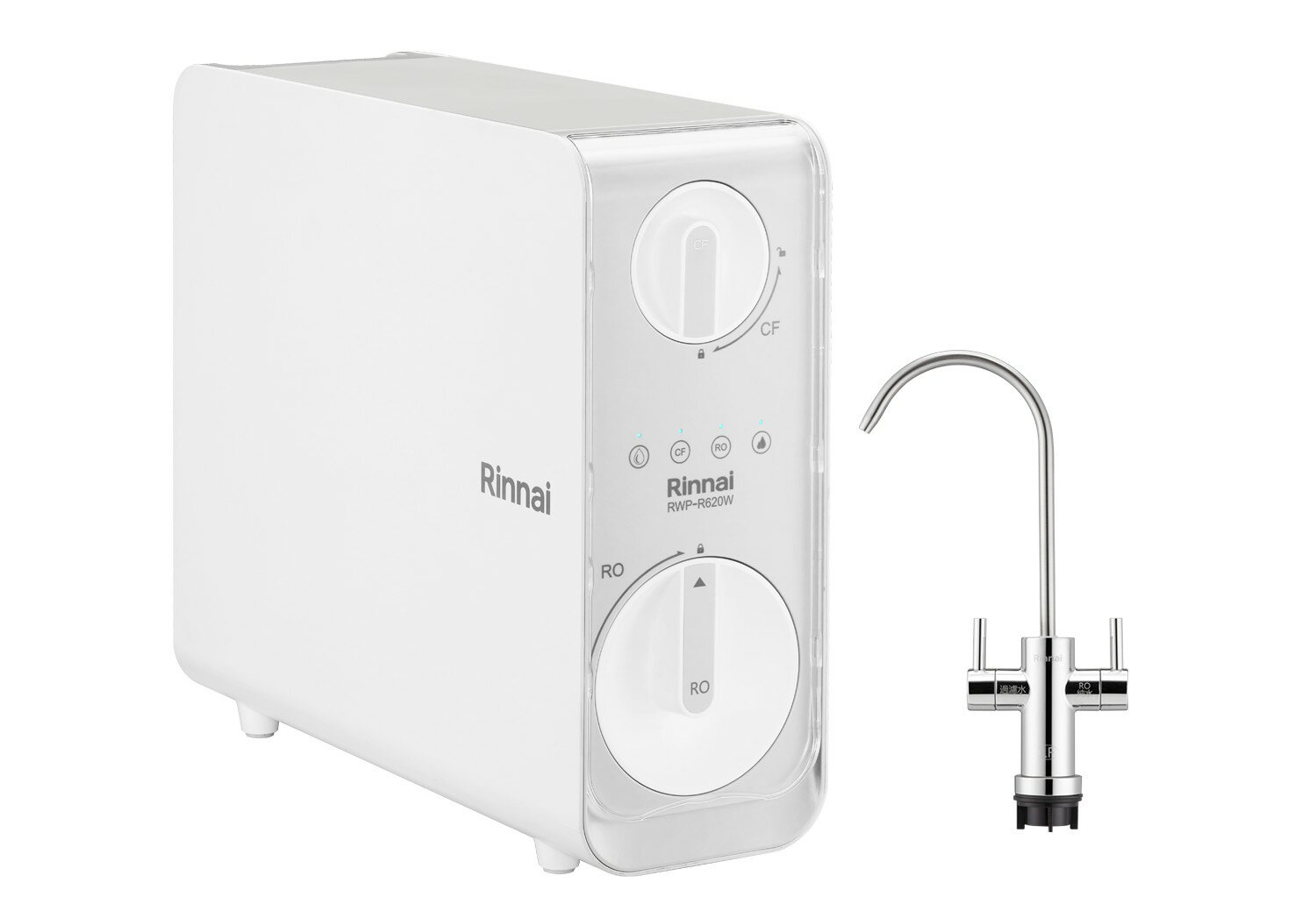 Rinnai 林內 廚下淨水+純水雙效直輸RO淨水器800G/RWP-R820W(全國免基本安裝費，偏遠地區除外)