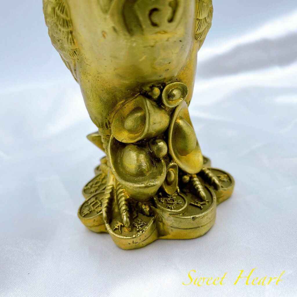 Sweet Heart 田芯開運精選 💯銅公雞 公雞 金雞 腳踩元寶及古錢 化電線 大樓 蜈蚣煞 擋煞 專用 含開光 6